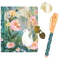 DJECO Tagebuch Geheimes Tagebuch mit Schloss und Stift mit UV-Lampe