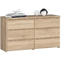 Raumhirsch Furniture Kommode Elegante Kommode mit 6 Schubladen - Pflegeleicht im Design - Sideboard, (viele Farbvarianten - Maße: 100 x 57 x 35 cm) - Hochwertig & stabil