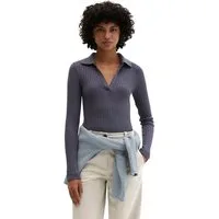 Marc O'Polo Langarm-Poloshirt mit TENCEL™ Modal