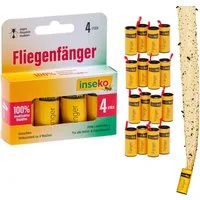 Inseko Insektenfalle 16 x inseko Fliegenfalle I Premium Fliegenfänger I Fruchtfliegenfalle, umweltfreundlich & giftfrei