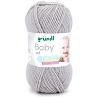 Gründl Wolle Baby uni 50g Babywolle zum Stricken und Häkeln Häkelwolle, 150,00 m (Strickgarn, Handstrickgarn, Strickwolle, hautfreundlich, spreichelecht), weich und pflegeleicht