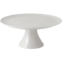 Villeroy & Boch Tortenplatte For Me Kuchenplatte mit Fuß, weiß, 30 x 30 x 13 cm, Porzellan, (1-tlg), Premium Porcelain, 1 Stck, mikrow.- & spülm.sicher