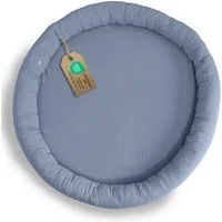 lilimaus Bodenkissen Sitzkissen für Kinder aus Musselin - Spielmatte & Kuschelecke, mit zarter Rüscheneinfassung - zum Lesen, Spielen & Kuscheln