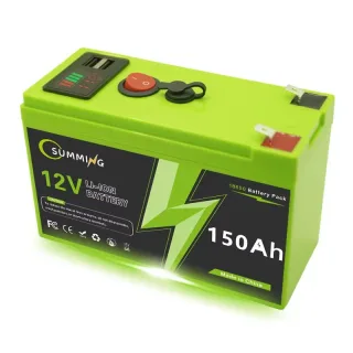 12V 60Ah/150Ah Battery Rechargeable Lithium Battery 4000 Cycles Built-in BMS Overcharge Protection Lightweight for Outdo