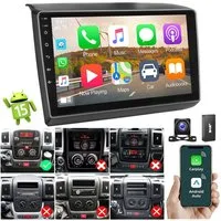 ESSGOO DAB+ 64G Android 15 Für Fiat Ducato 2006-2022 GPS Navi WiFi Carplay Autoradio (RDS, 4+64GB(optional), Digitalradio (DAB), FM, AM, Carplay Android Auto Bluetooth EQ USB GPS Navi WIFI Touchscreen)