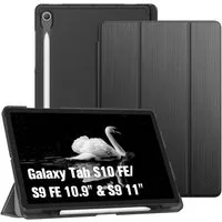 Fintie Tablet-Hülle für Samsung Galaxy Tab S10 Lite/S10 FE/S9 FE 10.9" & S9 11" Tablet, Ultradünn Case mit Stifthalter&Translucent Rückseite, Auto Schlaf/Wach