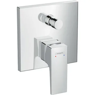 hansgrohe Metropol Wannenarmatur 32545000 chrom, Unterputz, 2 Verbraucher, mit Zungengriff