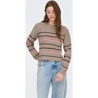 ONLY Strickpullover ONLIBI LS STRIPE O-NECK CC KNT