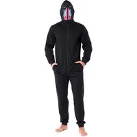 Ladeheid Schlafanzug Herren Schlafoverall Jumpsuit mit Kapuze LA40-235 Karnevalskostüm ohne