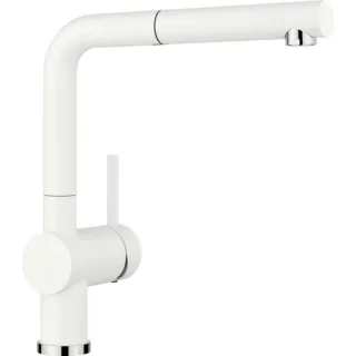 Blanco Linus-s Küchenarmatur 516692 ausziehbar, SILGRANIT-Look silgranitweiß