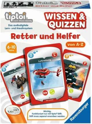 Ravensburger tiptoi 00829 - Wissen & Quizzen: Retter und Helfer