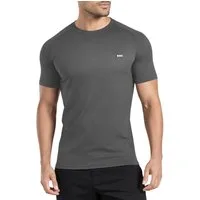 Smilodox T-Shirt Thilo, Schlichtes Shirt, Metallabel, Hochwertigs Kurzarmshirt, zeitlos Allrounder mit modernem Detail Vielseitig kombinierbar Alltag Freizeit