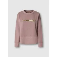 Pepe Jeans Sweatshirt CINTIA mit breitem Rippbündchen, Rundhals