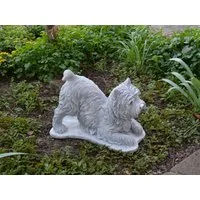 gartendekoparadies.de Gartenfigur Hund West Highland White Terrier Westie, H. 25 cm, 13 kg, Frostsicher