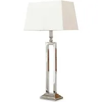 Mirabeau Tischleuchte Tischlampe Kinshaa creme/silber
