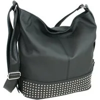 J JONES JENNIFER JONES Schultertasche Große Damen Umhängetasche mit Nieten - Crossbody Bag - Groß