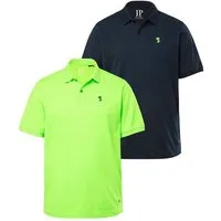 JP1880 Poloshirt Poloshirts 2er-Pack Halbarm Piqué Bruststick