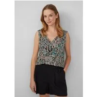 s.Oliver Blusentop Bluse Blusentop aus Viskosemix mit Raffung