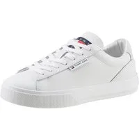 Tommy Jeans TJW CUPSOLE SNEAKER ESS Plateausneaker mit Logoaufnäher an der Zunge, Freizeitschuh, Halbschuh, Schnürschuh