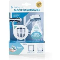 puregreen Duscharmatur Wasser sparen Dusche Energie sparen zuhause (Venturi Effekt Luftbeimischung, Die Höhle der Löwen) Puregreen Wassersparer für die Dusche ehem. bluegreen