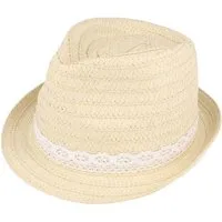 MAXIMO Strohhut KIDS GIRL-Trilby Spitze (1-St)