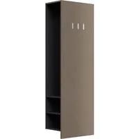 Magnolia Home Garderoben-Set Garderobenpaneel Urban 3 Haken Garderobenstange 6 Paar Schuhe Sand