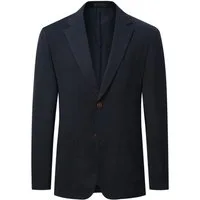 Allthemen Anzugsakko Herren 2 Knöpfe Sakko mit Wellenstruktur Casual Blazer