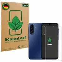 ScreenLeaf Displayschutzfolie Schutzfolie für Samsung Galaxy A17 5G (Display+Kamera), 2 Stück, nachhaltiger Displayschutz Schutz Folie Klar Transparent