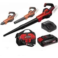 Einhell Akku-Laubbläser Universal Laubbläser GE-UB 18/250 Li 18V 250 km/h, Akku 2.5 Ah +Tasche