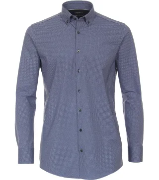 VENTI - Businesshemd Jerseyflex blau - Gr. - 38