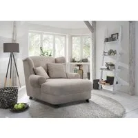 Home affaire XXL-Sessel Oase, B: 120 cm, Sitzhöhe: 50 cm - OTTO. Verlässliche Qualität., mit 2 Zierkissen & Massivholzfüße