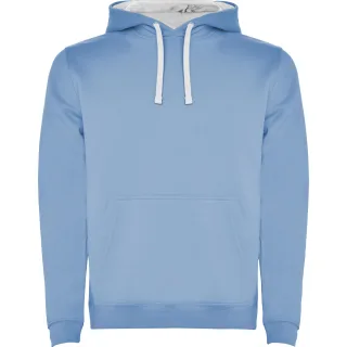 Roly - "Urban" Kapuzenpullover für Herren (Himmelblau/Weiß)