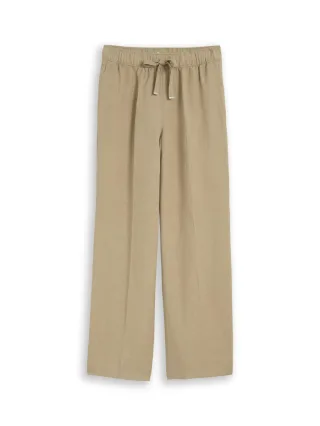 Tom Tailor - Locker geschnittene Marlenehose mit weitem Bein grün - Gr. - 32