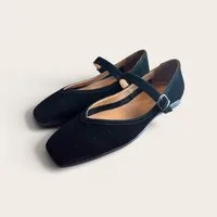 Begoria Begoria Valentina - Klassische Damen Mary Jane Ballerina mit Riemchen Mary-Jane-Schuhe