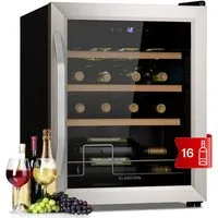 Klarstein Weinkühlschrank Vinamour 16 Uno, für 16 Standardflaschen á 0,75l,Wein Flaschenkühlschrank Weintemperierschrank Weinschrank Kühlschrank
