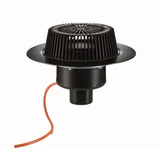Dallmer Dachablauf SuperDrain 62 H Schraubflansch, beheizt, DN 70, 671240 671240