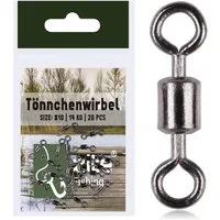Zite Angelwirbel Tönnchenwirbel Gr. #10 14kg Schnurverbinder mit hoher Tragkraft 20 Stk