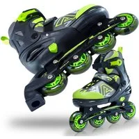 Apollo Inlineskates Champion Verstellbare Inlineskates für Kinder und Erwachsene, Größe 31-42, mit LED Rollen
