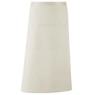 Premier Unisex Colours Barschürze (lang, kontinental) (2er-Pack) (natürlich)