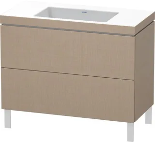 Duravit L-Cube c-bonded Set bodenstehend Leinen Matt 1000x480x698 mm - LC6938N7575 LC6938N7575