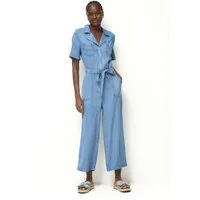 Next Jumpsuit Jumpsuit mit weitem Bein, Kurzgröße (1-tlg)