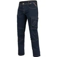 Würth MODYF Workerjeans Stretch X Multipocket für Handwerker in moderner Denim-Optik Bequeme, strapazierfähige Jeans mit Taschen