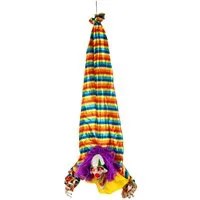 Horror-Shop Dekoobjekt Halloween Clown mit Licht, Sound & Bewegung 120cm