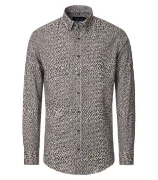 CASAMODA - Freizeithemd braun - Gr. - 5XL