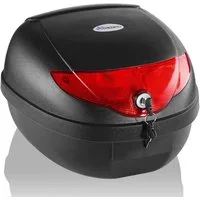 TRESKO Topcase, 24 Liter Topcase Motorradkoffer, Top case universal, Helmkoffer für Roller, Motorrad, Mofa & Quad