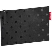 REISENTHEL® Kulturbeutel CASE GLOSSY DOTS BLACK, Schwarz, Polyester, (1-tlg), mit Reißverschluss, B 24 x H 17 x T 1 cm