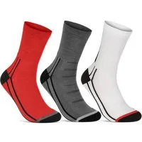 sockenkauf24 Funktionssocken Coolmax Fahrrad-Socken für Herren & Damen (3-Paar) Atmungsaktive Radsport Socken 50301P WP