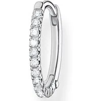 THOMAS SABO Single-Creole weiße Steine gold, weiße Steine silber, mit Zirkonia (synth)