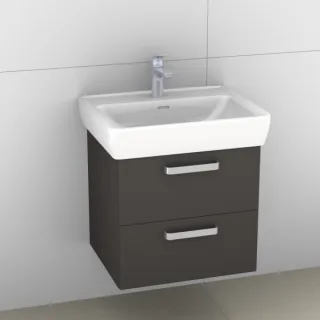 Artiqua 415 Waschtischunterschrank für Pro A 818952 Stahlgrau, 415-WU2L-L27-7142-88 415-WU2L-L27-7142-88