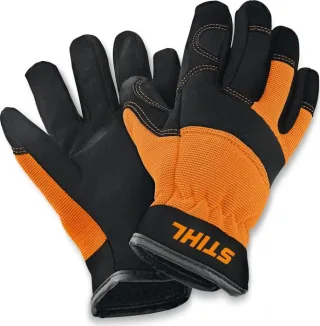 Arbeitshandschuhe für Kinder schwarz/orange, Größe L/6
